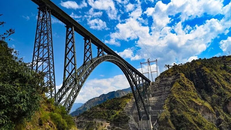 India opens world's highest single-arch railway bridge in Kashmir