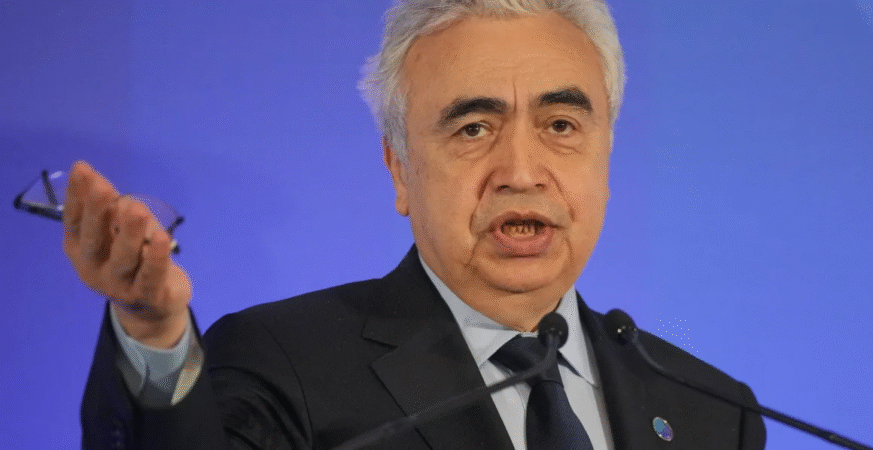 Dr. Fatih Birol, executive director of the International Energy Agency, calls for investment in Africa's energy sources. WPA Pool/Getty Images