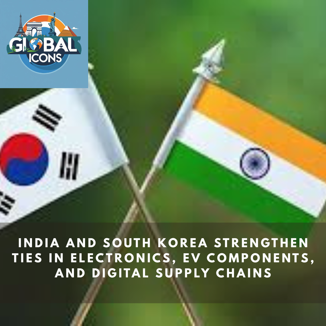 India and South Korea Strengthen Ties in Electronics, EV Components, and Digital Supply Chains