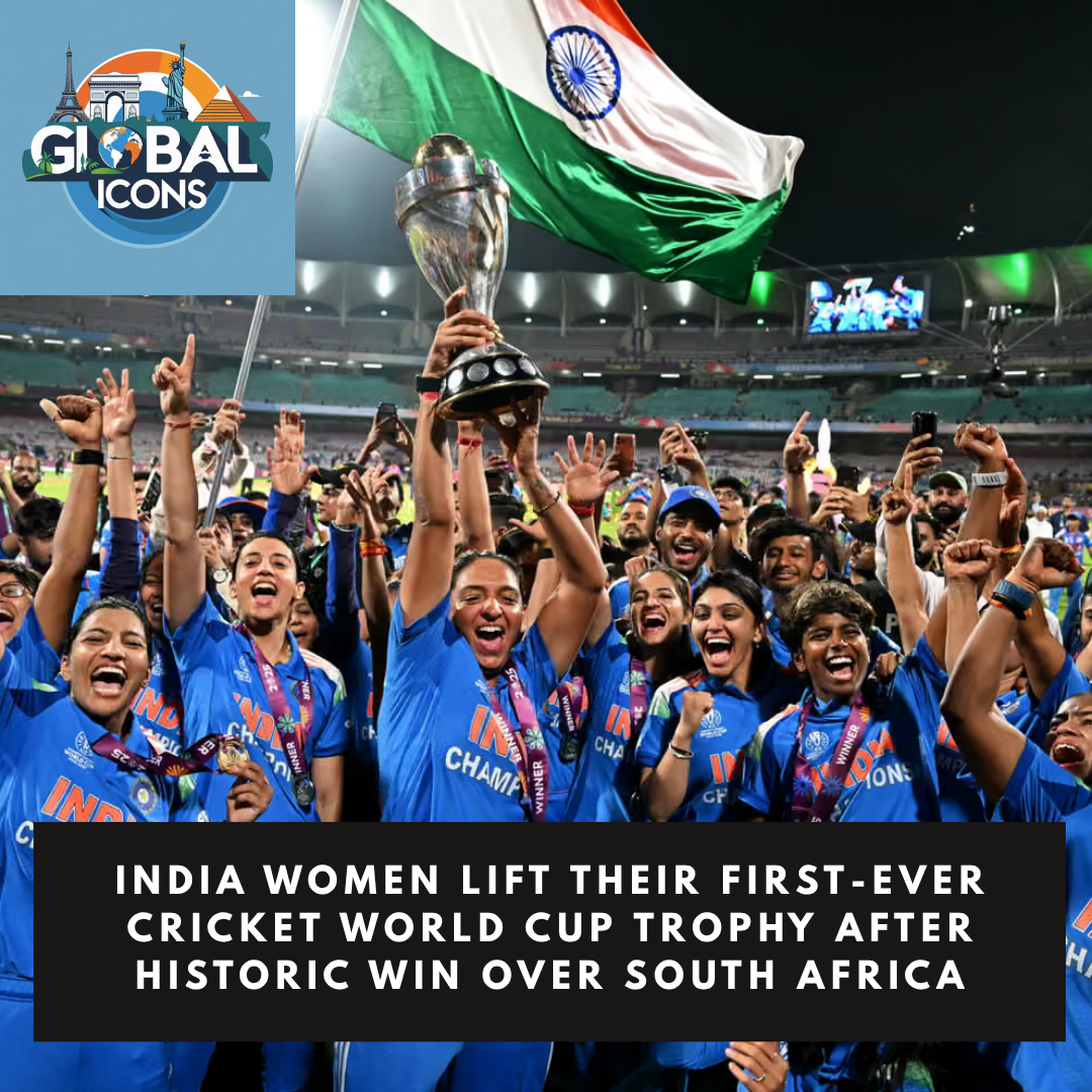 India Women Lift Their First-Ever Cricket World Cup Trophy After Historic Win Over South Africa