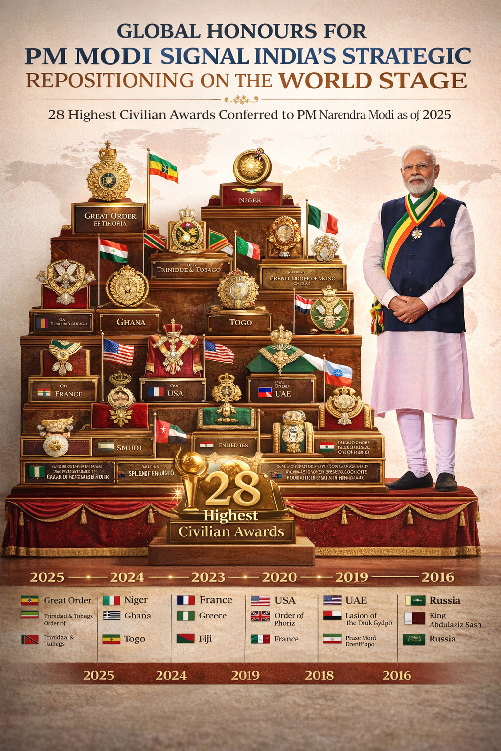 Global Honours for PM Modi